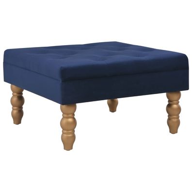 vidaXL Hocker Marineblau 60x60x36 cm Samt