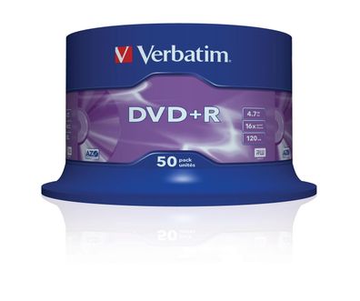 Verbatim 43550 Verbatim DVD+R 4,7GB 16x 50er