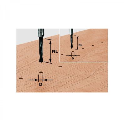 Festool Dübelbohrer HM D6/30 Z S8mm Nr. 491067