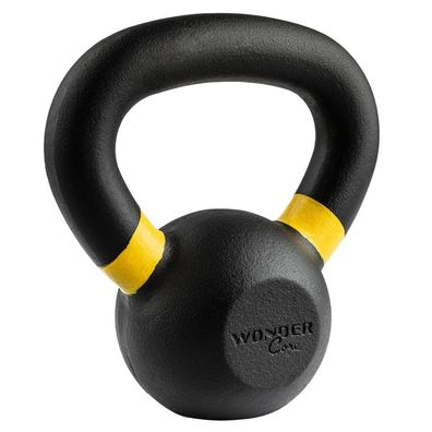 Wonder Core Kettlebell Power Coating 4 kg Schwarz und Gelb