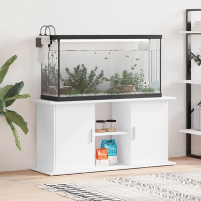 vidaXL Aquariumständer Weiß 121x41x58 cm Holzwerkstoff