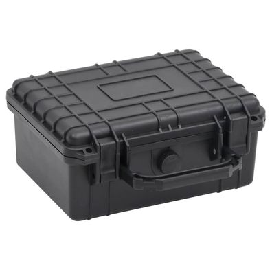 vidaXL Flugkoffer Tragbar Schwarz 24x19x11 cm PP