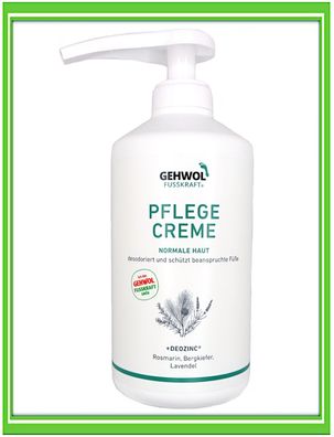 Gehwol - Fusskraft Grün - Pflegecreme - Fußcreme Fußgeruch 500ml |€48, /L