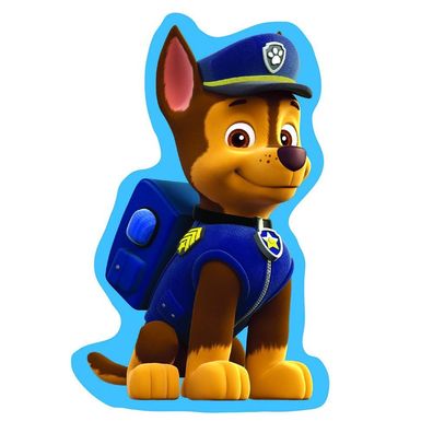 Konturen-Kissen Chase | 33 x 21 cm | Paw Patrol | Plüsch | Dekokissen