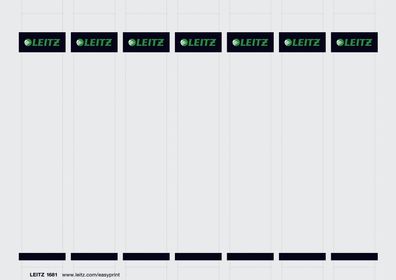 Leitz 1681-00-85 1681 PC-beschriftbare Rückenschilder zum Einstecken - Karton,