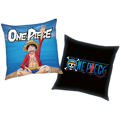 Captain Luffy | One Piece | 40 x 40 cm | Kinder Deko-Kissen