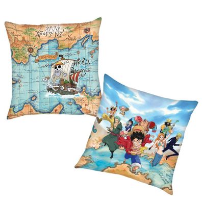 Pirate Crew | One Piece | 40x40 cm | Kinder Deko-Kissen | Wende-Motiv