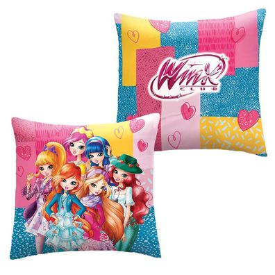 Fairy Winx | Winx Club | 40 x 40 cm | Kinder Deko-Kissen | Wende-Motiv