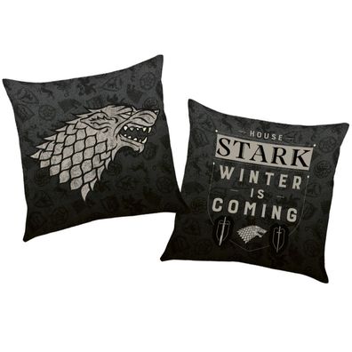 House Stark | Game of Thrones | 40 x 40 cm | Deko-Kissen | Wende-Motiv