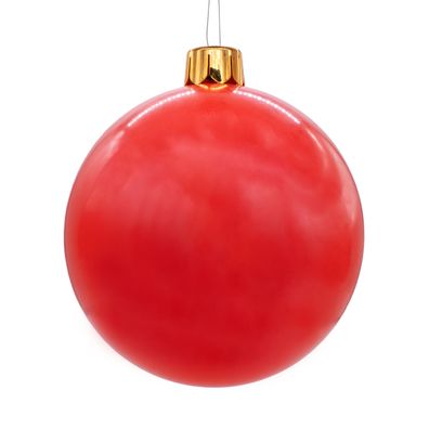 XL Weihnachts Kugel aufblasbar 45cm rot - Riesen Garten Deko Christbaum Schmuck