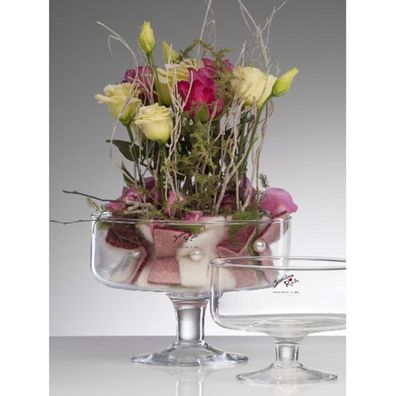 Glasschale Servierschale von Sandra Rich Serie BOWL Transparent 14cm