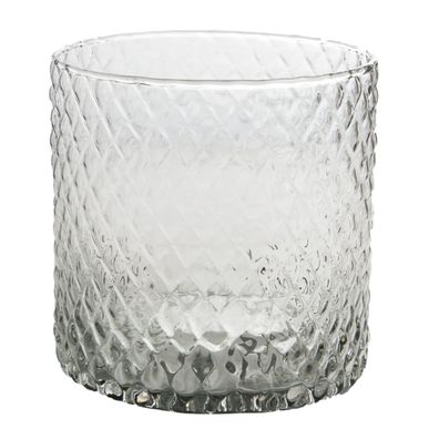 Sandra Rich Diamond Vase Zylinder klar d.15cm