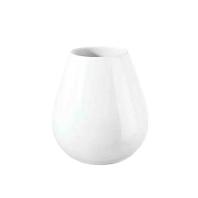 Vase Keramik ASA Selection weiss glänzender Tropfenform Höhe 18cm