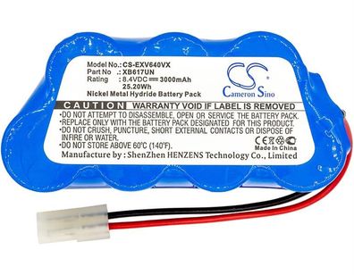 Ersatzakku - CS-EXV640VX - EURO PRO XB617UN / UV617 - 8,4 Volt 3000mAh Ni-MH