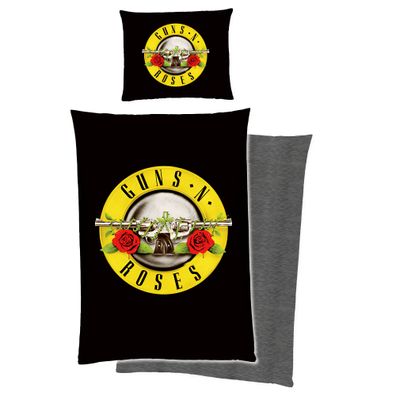 Guns N’ Roses Schwarz Bettwäsche Linon / Renforcé