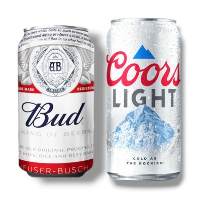 Bud Bier USA 3 x 0,33 L und 3 x Coors Light Mixpaket Amerika