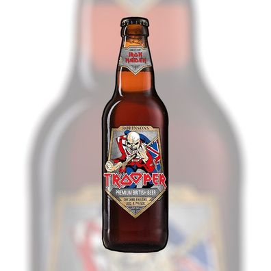 3 Flaschen IRON MAIDEN Trooper Ale Bier je 0,5 L 4,7