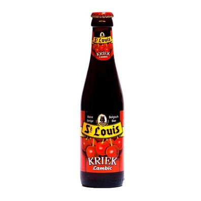 St Louis Premium Kriek 24 x 0,25 l Bier, ruchtiges Kirschbier aus Belgien