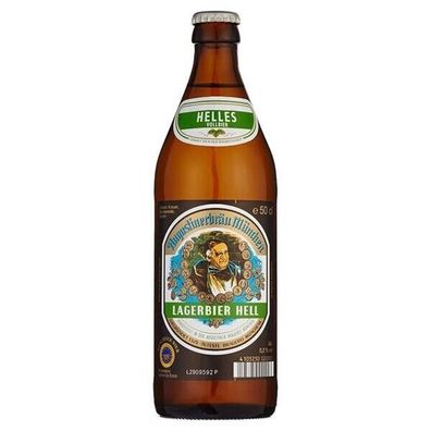 Augustiner München 12 x 0,5l - Lagerbier hell mit 5,2% Vol