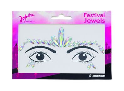 Jofrika Cosmetics 713318 - Festival Jewels Glamorous, Selbstklebende Steine