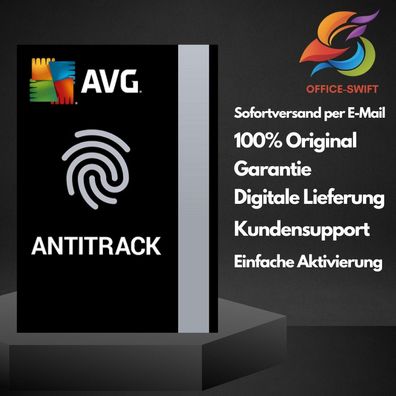 AVG AntiTrack - Stoppt Tracking | Sofortige Lieferung per E-Mail / 1 Gerät 1 Jahr