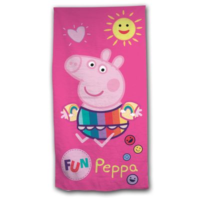 Peppa Wutz Pig Badetuch Beach Fun 60x120 cm