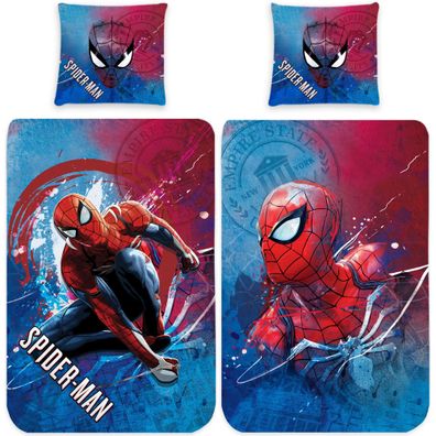 Spider Man New York Bettwäsche Linon / Renforcé