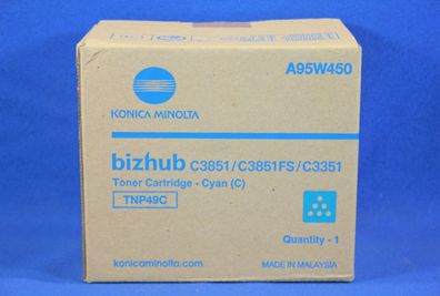 Konica Minolta TNP49C Toner Cyan A95W450 -B