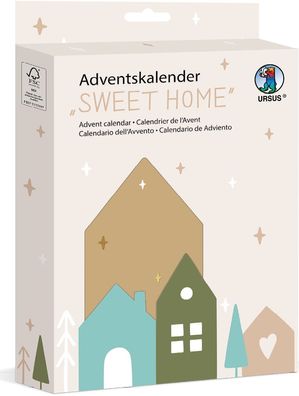 Bastelset Adventskalender Sweet home