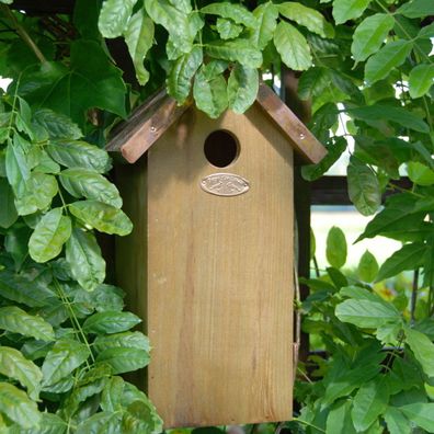 Esschert Design Nistkasten Vogel Vogelhaus Nest Kohlmeise Kupferdach NK04