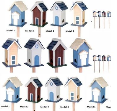 Esschert - Designe Vogelhaus, illa, istkasten, ogelhäuschen 4 Motive FB186