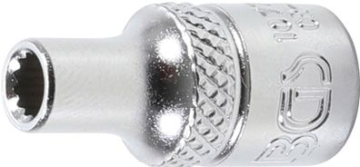 Steckschlüssel-Einsatz Zwölfkant | Antrieb Innenvierkant 6,3 mm (1/4") | SW 4 mm BGS