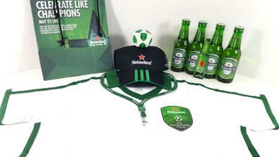 Heineken Champions League XXL Set - 4x Bier 0,25L (5% Vol) + Flaschenöffner + T