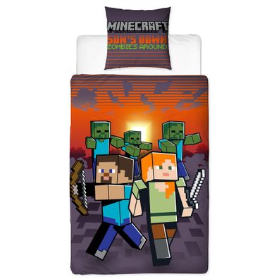 Minecraft Sundown Bettwäsche Linon / Renforcé