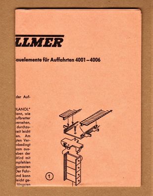 Vollmer H0 Anleitung für Brückenbau Teile Auffahrten 4001 4002 4003 4004 4005 400