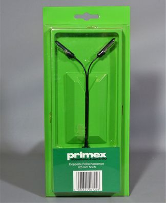 Märklin Primex H0 1722 Lampe doppelte Peitschenlampe Leuchte Licht 125mm NEU OVP