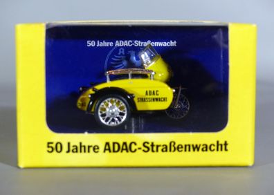 Maisto Modell 12457 BMW R60 Motorrad ADAC Straßenwacht mit Beiwagen - 1:43 NEU OVP