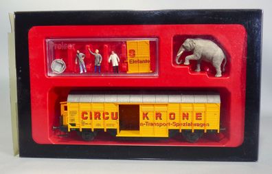 Preiser H0 21151 Zirkus Set Elefantentransportwagen Krone Epoche IV NEU OVP