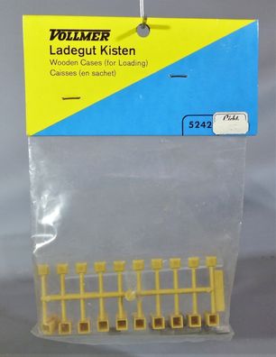 Vollmer H0 5242 Einzelteilpackung Ladegut Holz-Kisten Metallkern NEU OVP