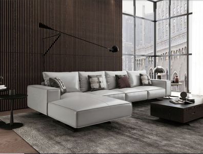 Ecksofa Polster Garnitur Wohnlandschaft L Form Designer Sofa Couch Sofas Leder