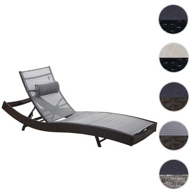 Sonnenliege Savannah, Relaxliege Gartenliege Liege, Poly-Rattan