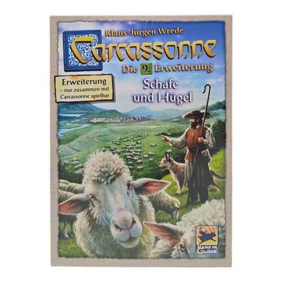 Carcassonne 9. Erweiterung Schafe und Hügel Hans Im Glück Gesellschaftsspiel Neu