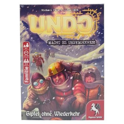 Undo Gipfel ohne Wiederkehr Pegasus Spiele Familienspiel Krimi Kartenspiel Neu