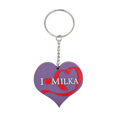 Milka Schlüsselanhänger I Love Milka XXL Herz Werbeartikel Von 2010 Keyholder