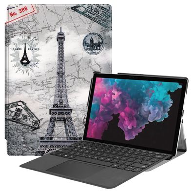 Hülle für Microsoft Surface Pro 4 5 6 7 mit 12.3 Zoll Smart Cover Sleep/Wake