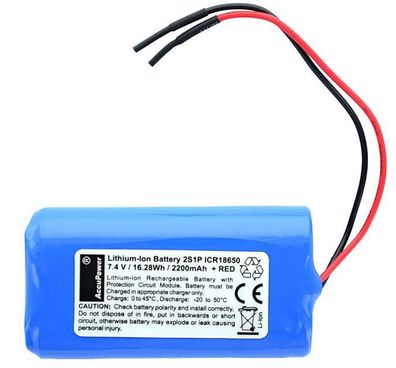 AccuPower Lithium Akku 2S1P 7,4V 2,2Ah 16,28Wh