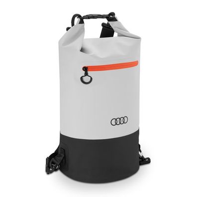 Original Audi Packsack wasserdicht Dry Bag Rucksack Tasche Logo grau 3152400700