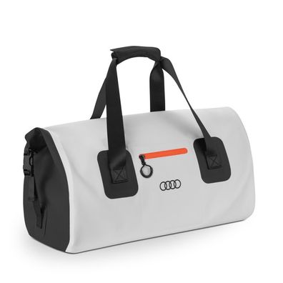 Original Audi Reisetasche wasserdicht Duffle Bag Tragetasche Logo grau 3152400800