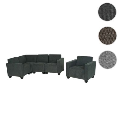 Modular Sofa-System Couch-Garnitur Lyon 4-1, Stoff/Textil