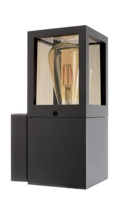 Deko Light Facado II Wandleuchte aussen eckig dunkelgrau getönt IP65 E27 Modern